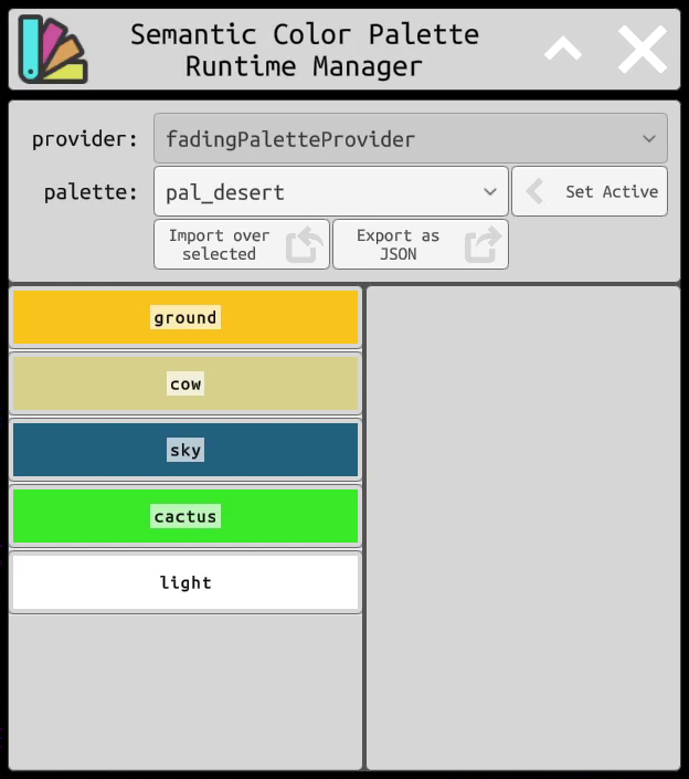 The `Runtime Manager UI` window